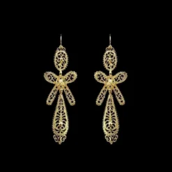 Brincos À Rei I Boucles d'oreille en argent doré - 6.5cm