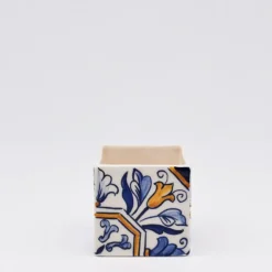 Cache pot en céramique "Azulejos" - 8cm (4 motifs)