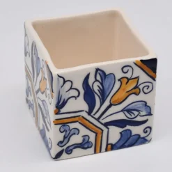 Cache pot en céramique "Azulejos" - 8cm (4 motifs)