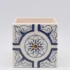 Cache pot en céramique "Azulejos" - 14cm