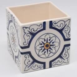 Cache pot en céramique "Azulejos" - 14cm