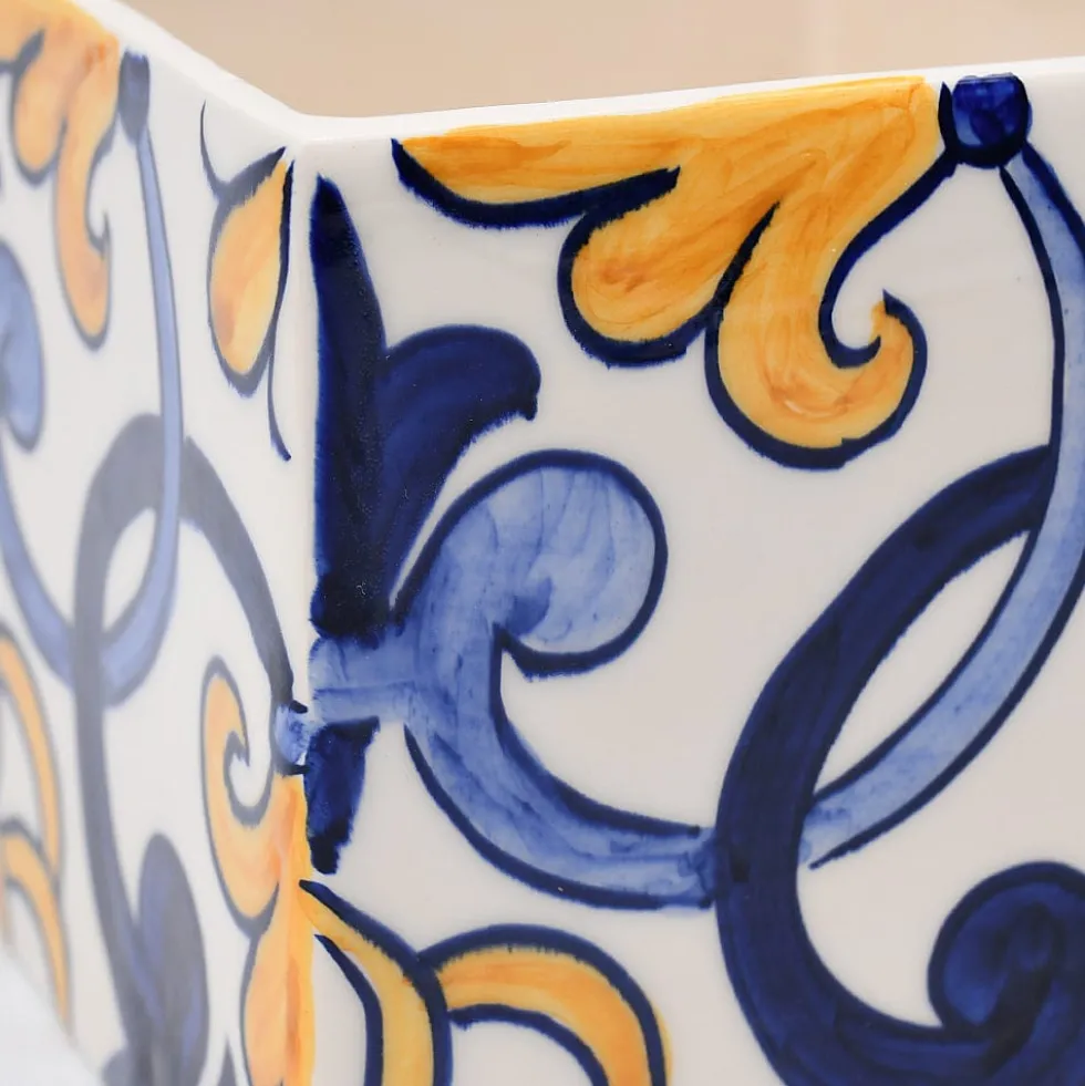Cache pot en céramique "Azulejos" - 11cm