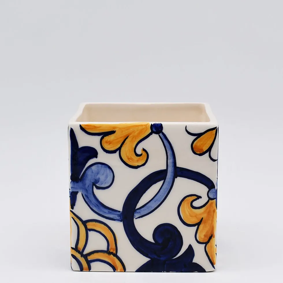 Cache pot en céramique "Azulejos" - 11cm