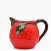 Carafe en céramique en forme de fraise