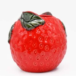 Carafe en céramique en forme de fraise
