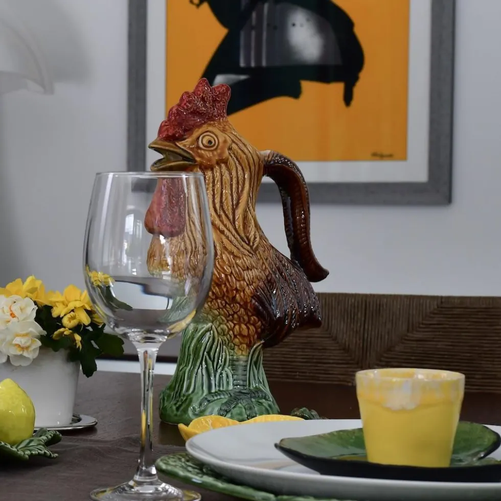 Carafe en céramique en forme de Coq
