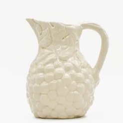 Carafe en céramique "Uvas" - Blanche