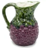 Carafe en céramique "Uvas" - Mauve