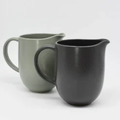 Carafe en grès “Pacifica" - Anthracite