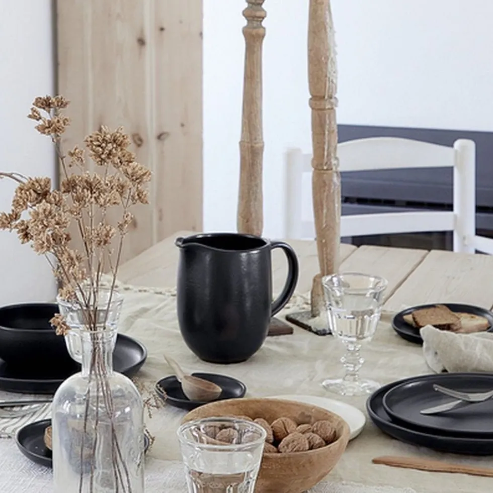 Carafe en grès “Pacifica" - Anthracite