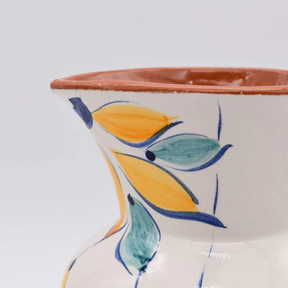 Carafe en terre cuite - Jaune