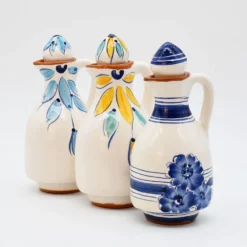 Carafe à huile en terre cuite - Jaune