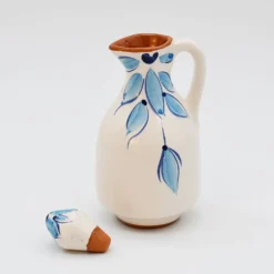 Carafe à huile en terre cuite- Turquoise