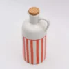Carafe à huile rayée "Costa Nova Mar" 18cm - Rouge