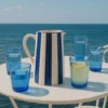 Carafe rayée "Costa Nova Mar" - Bleu