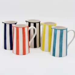 Carafe rayée "Costa Nova Mar" - Jaune