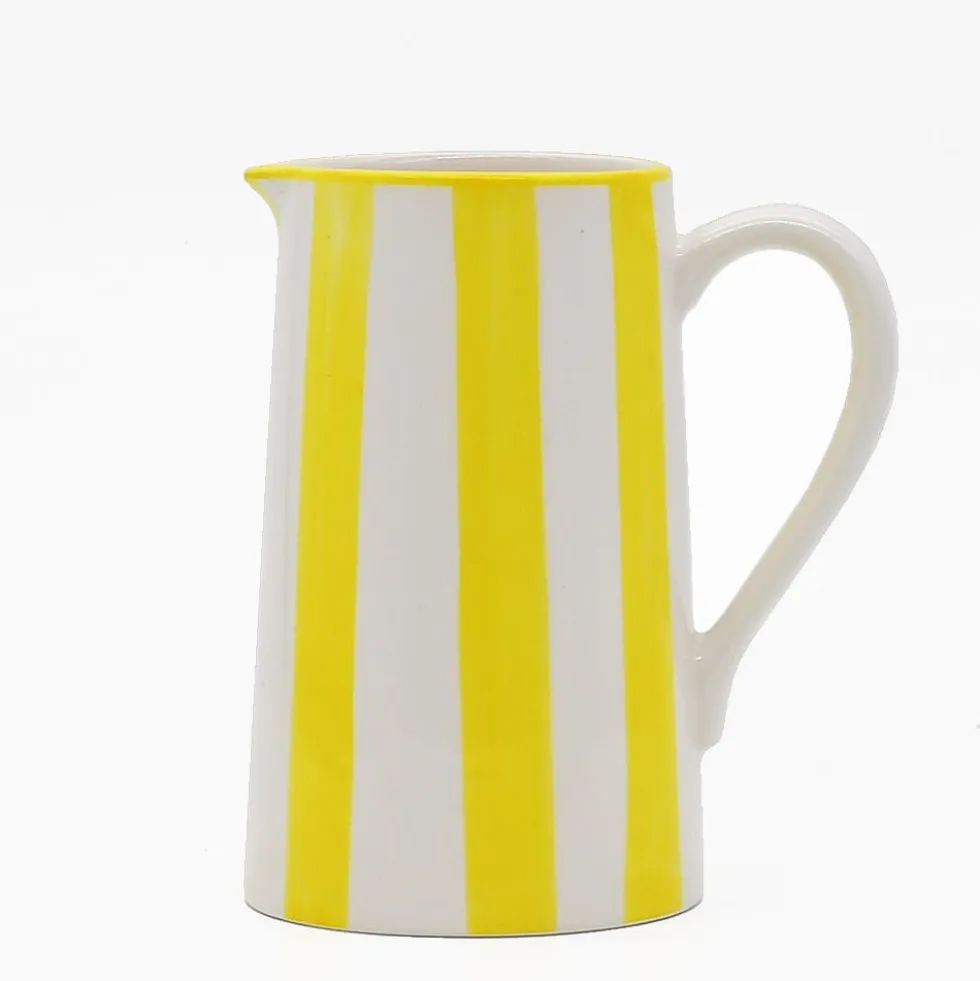 Carafe rayée "Costa Nova Mar" - Jaune