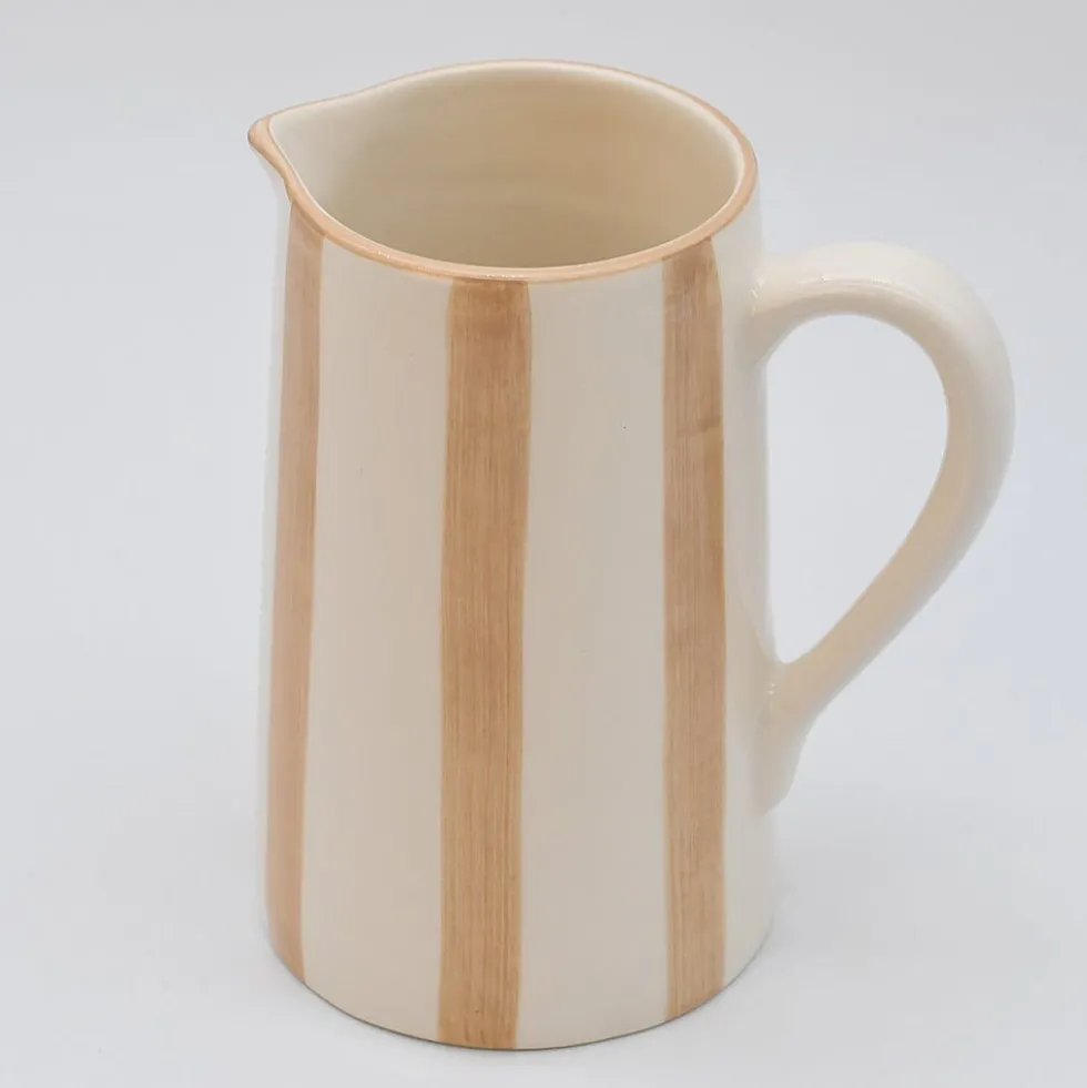 Carafe rayée "Costa Nova Mar" - Moka
