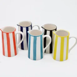Carafe rayée "Costa Nova Mar" - Noir