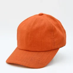 Casquette en lin - Orange
