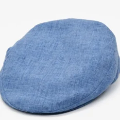 Casquette portugaise en lin - Bleue