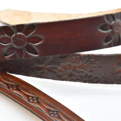 Ceinture en cuir marron