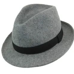Chapeau en feutre Fedora - Gris