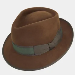 Chapeau en feutre Fedora - Marron