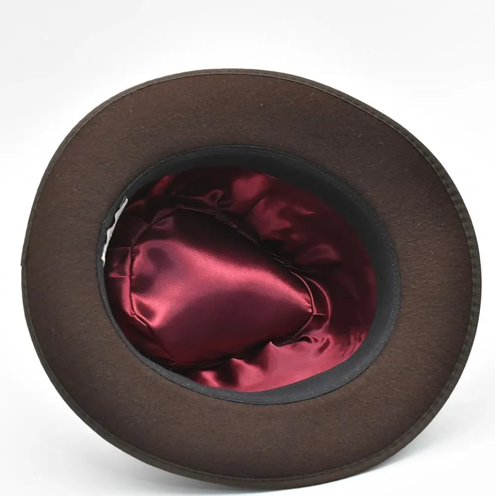 Chapeau en feutre Fedora - Marron