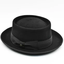Chapeau en feutre Porkpie - Noir