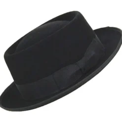 Chapeau en feutre Porkpie - Noir