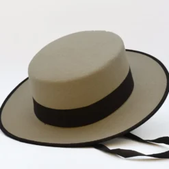 Chapeau traditionnel de Toreiro portugais - Sable