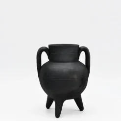 Chaudron en terre cuite noire de Bisalhães