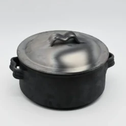 Cocotte en terre cuite noire de Bisalhães