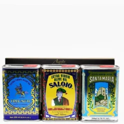 Coffret de 3 boites d'huile d'olive