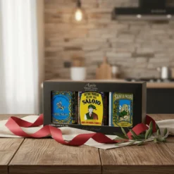 Coffret de 3 boites d'huile d'olive