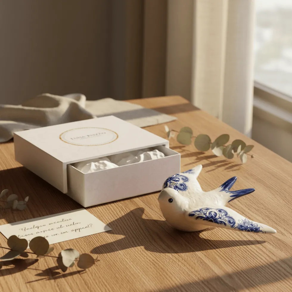 Coffret hirondelle "Azulejos" - Bleu