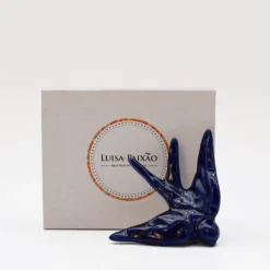 Coffret hirondelle stylisée - Bleu Cobalt