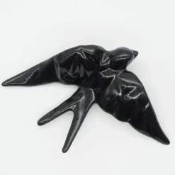 Coffret hirondelle stylisée - Noir