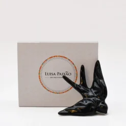 Coffret hirondelle stylisée - Noir