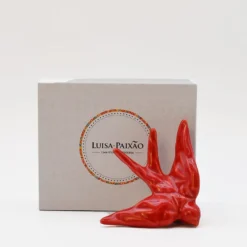 Coffret hirondelle stylisée - Rouge