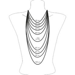Collier en liège et perles - Gris
