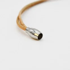 Collier en liège et perles - Rose