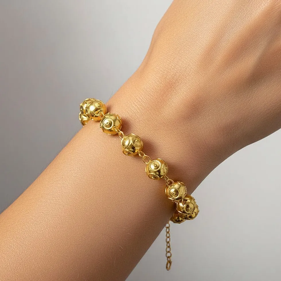 Conta de Viana I Bracelet en argent doré