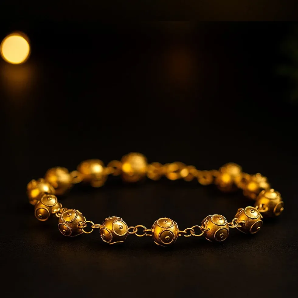 Conta de Viana I Bracelet en argent doré