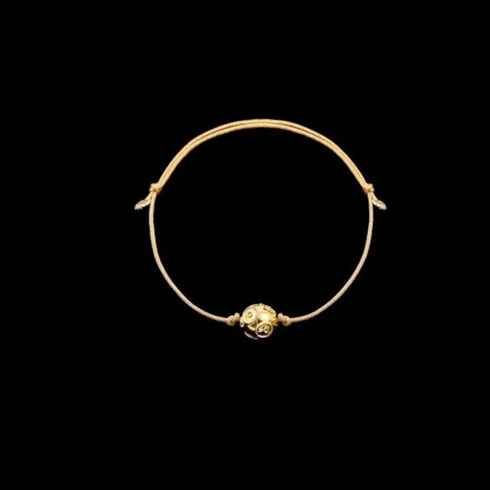 Conta de Viana I Bracelet en soie et perle en argent