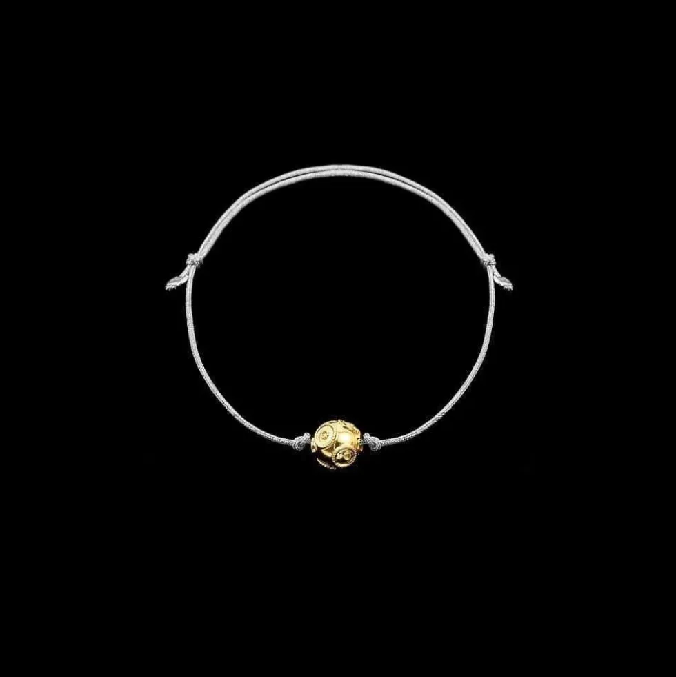 Conta de Viana I Bracelet en soie et perle en argent