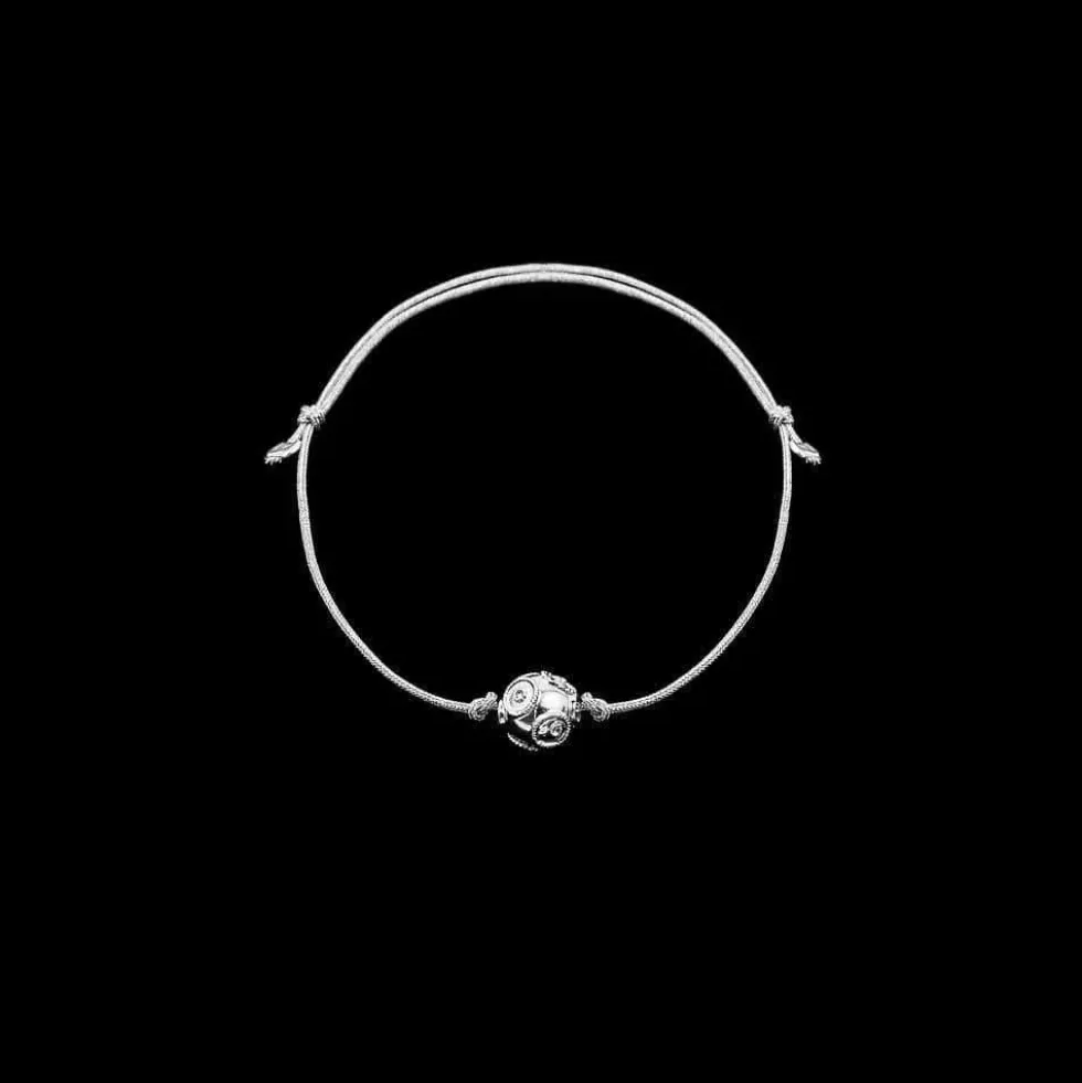 Conta de Viana I Bracelet en soie et perle en argent