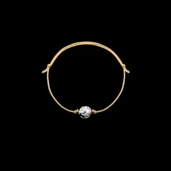 Conta de Viana I Bracelet en soie et perle en argent