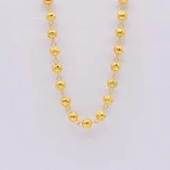 Conta de Viana I Collier de perles en argent dorées
